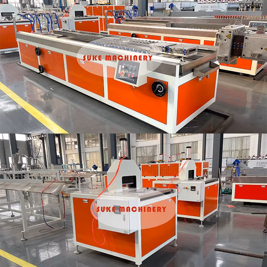 Linea di produzione di estrusione di pavimenti compositi per pavimenti in PE WPC Profile Machine WPC Estrusore per macchine in plastica