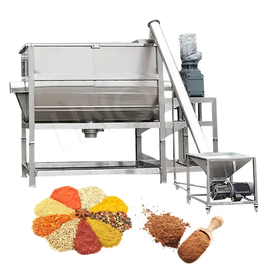 Impastatrice per polvere secca con miscelatore a vite con nastro a vite orizzontale per alimenti in acciaio inossidabile da 1000 litri